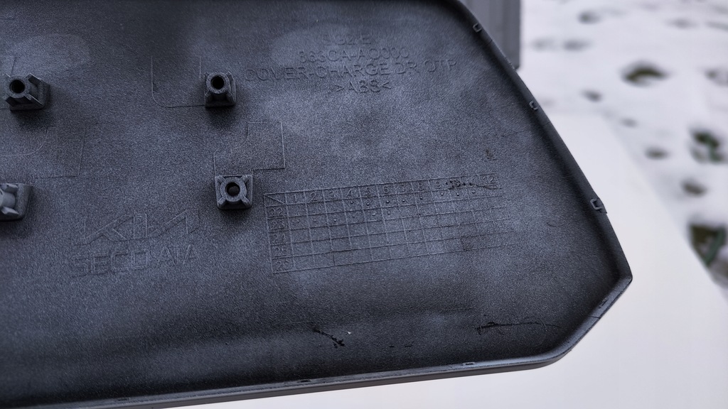 фото №8, Kia niro ii 2 ev 22- заглушка кришка роз'єм порт заряджання перед dr316