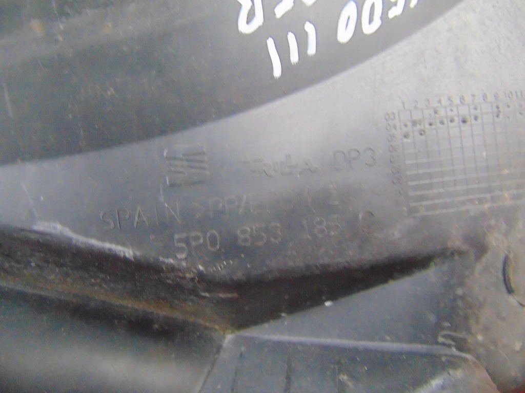 фото №7, Seat toledo 3 iii altea жабо пластиковий верхній