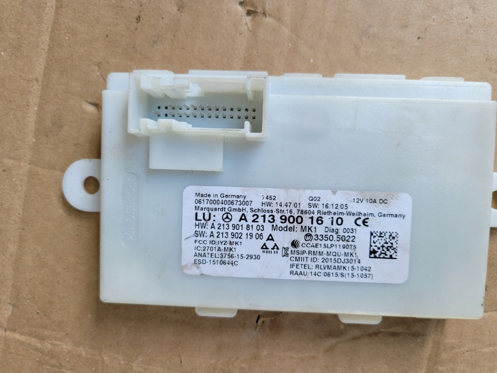 фото №1, Модуль блок керування keyless mercedes w213 a2139001610