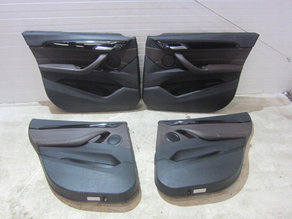 Bmw x1 f48 сидіння заднє сидіння обшивки шкіра комплект коричнева mocca салон elektry в Україні