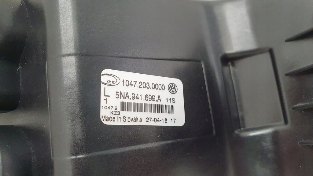 фото №8, Противотуманная фара перед левый vw tiguan ii 5na новый оригинал