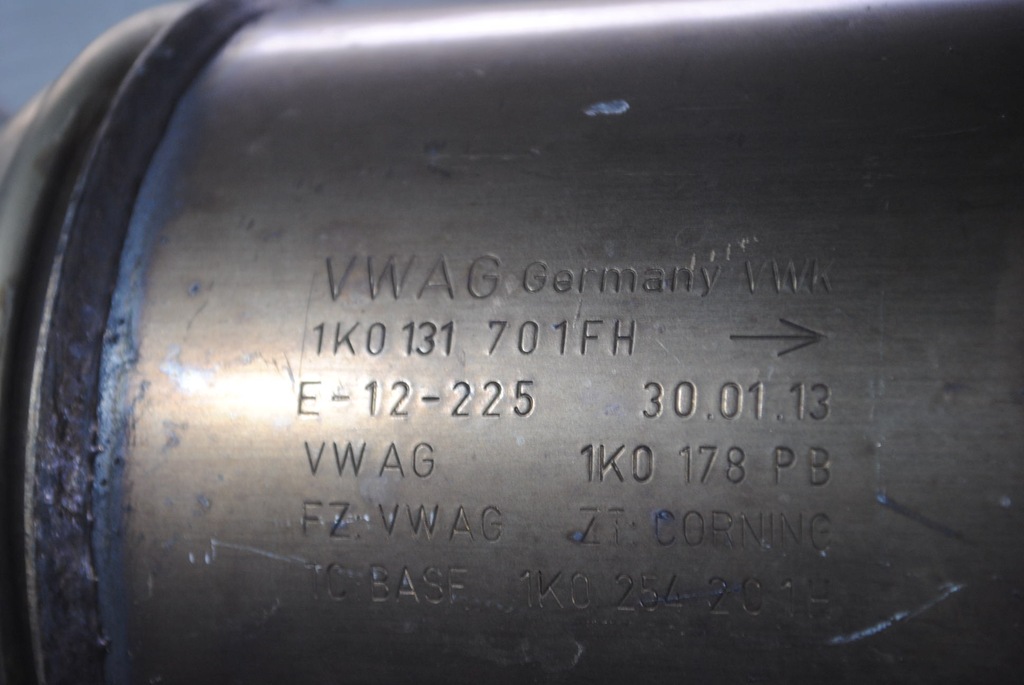 фото №7, Катализатор 1k0131701fh, 1k0178pb vw golf vi plus lift 1.4 tsi cax