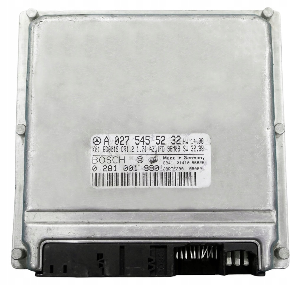 фото №1, Блок керування mercedes w168 1.7cdi a0275455232 0281001990 + програмування