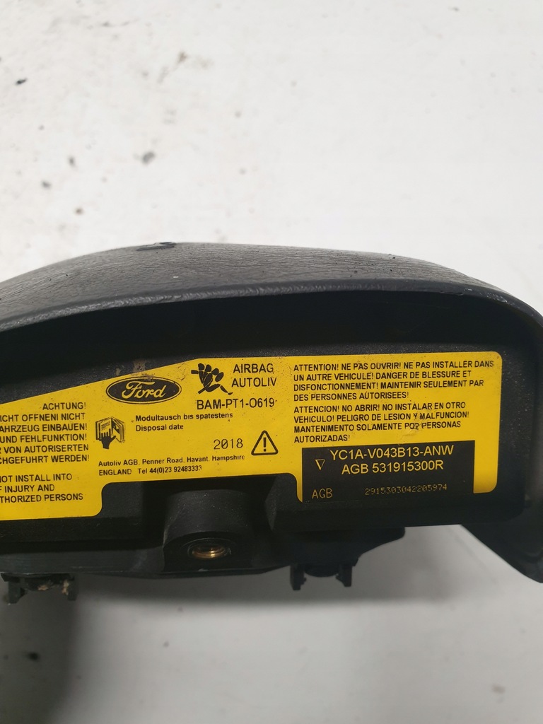 фото №4, Подушка подушка безопасности руля ford transit mk-6