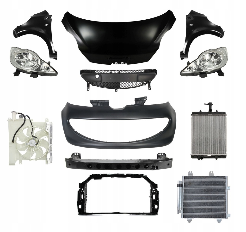 фото №1, Peugeot 107 05-09 перед капот бампер pas лампа