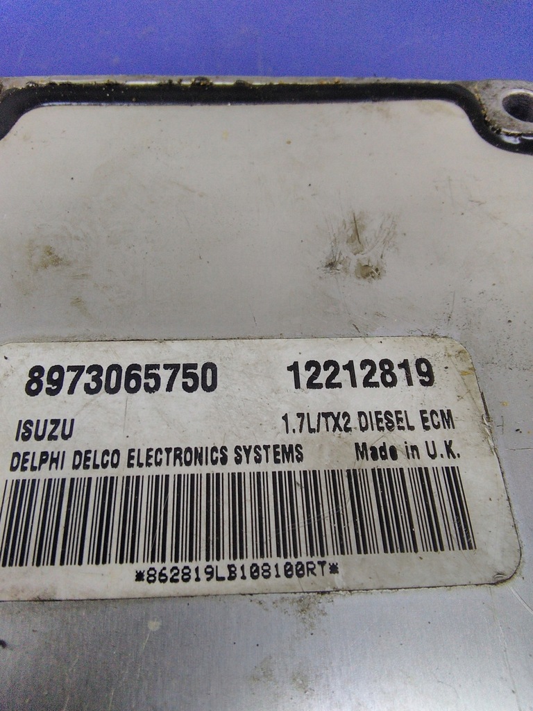 фото №5, Opel astra g ii 1.7d блок керування двигуна 8973065750