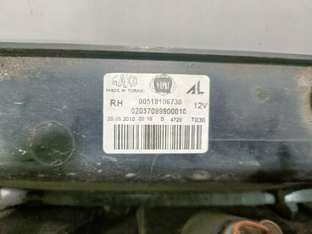фото №8, Fiat doblo ii 10-14 2010 r. лампа правий задня права задня eu