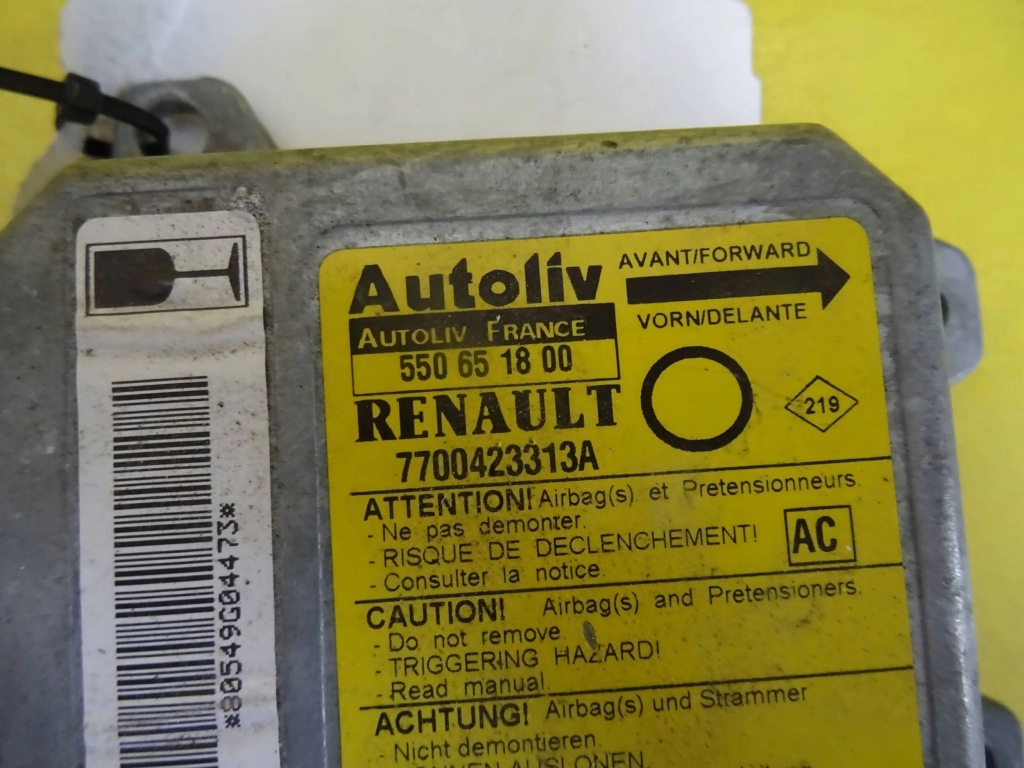 фото №2, Модуль датчик подушка безопасности renault twingo i 550651800 nr807