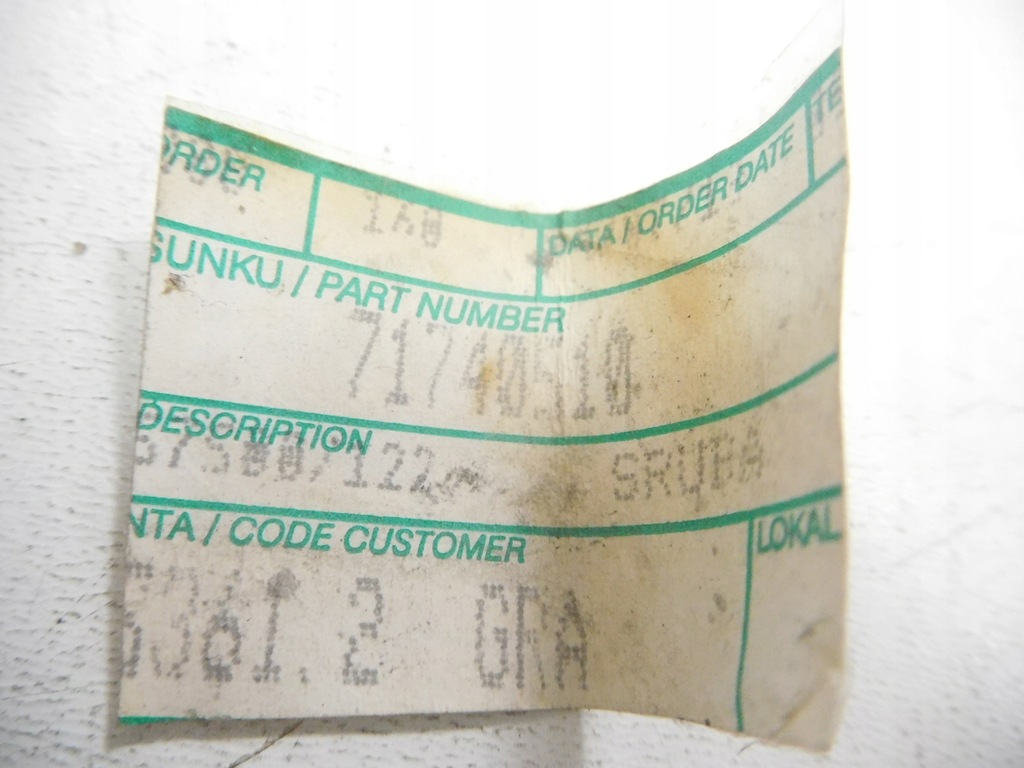 фото №6, Болт цилиндр сцепления fiat nuovo bravo оригинальный номер 71740510