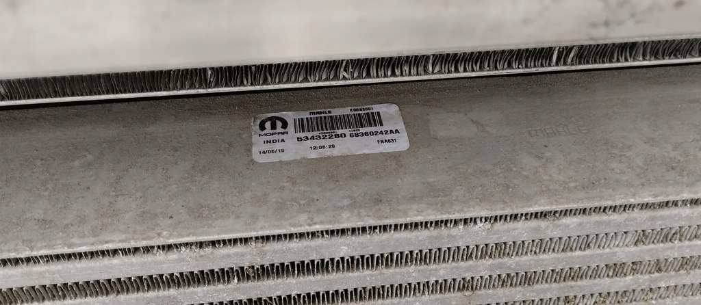 фото №8, Pas передній радіатор jeep compass ii 19r 2.0 crd mtj механічна коробка передач комплект