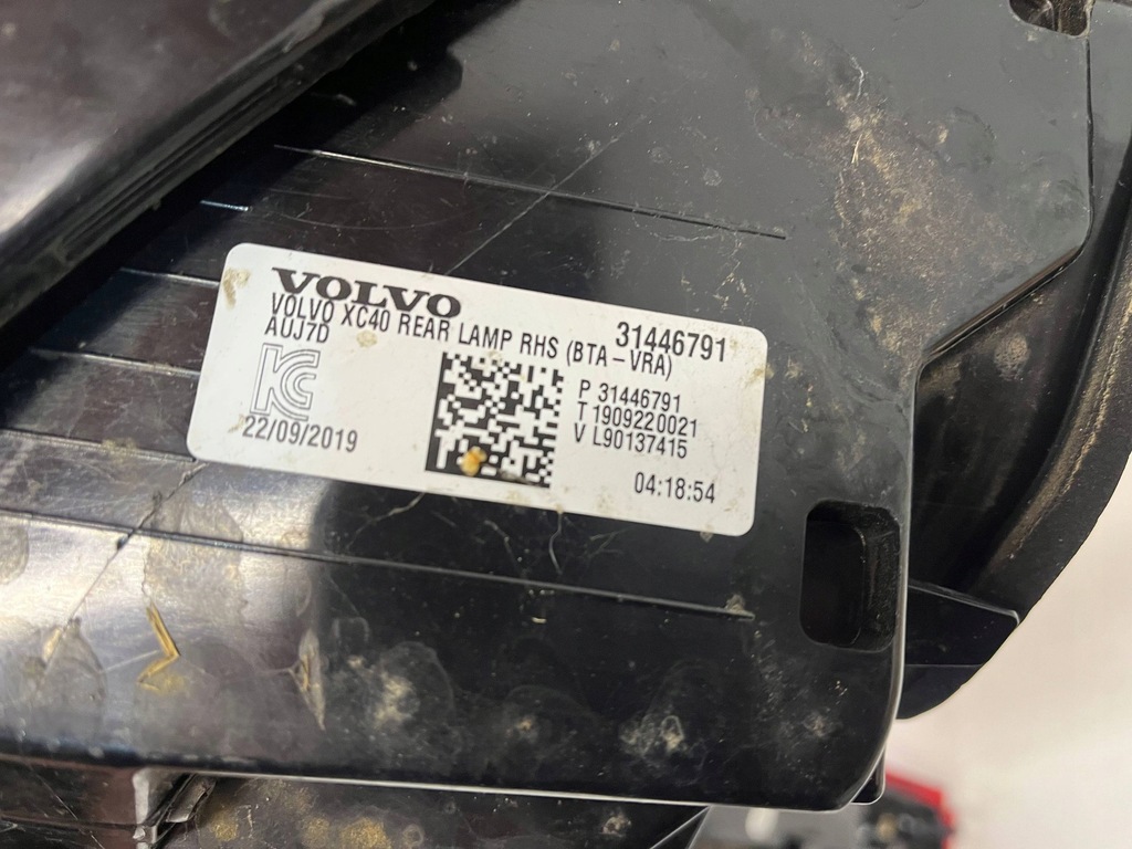 фото №8, Volvo xc40 лампа правая 18-