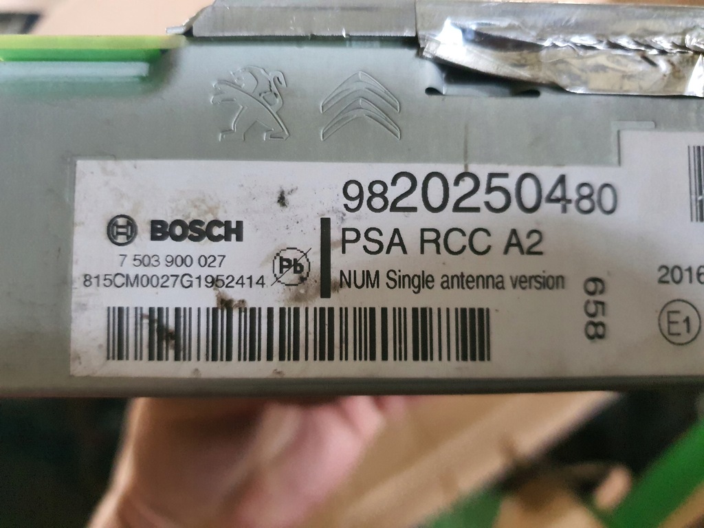 фото №5, Радіо навігація citroen c3 aircross 9820250480