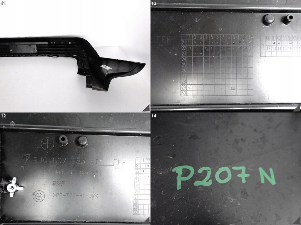 фото №12, Porsche taycan 9j0 бампер спойлер диффузор задняя