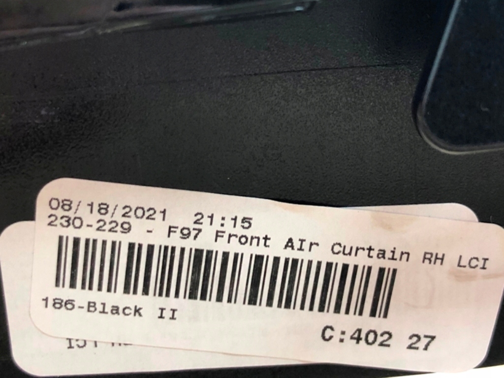 фото №9, Защита накладка сторона правая перед bmw x3 f97 x4 f98 lift lci 8084180 f97l