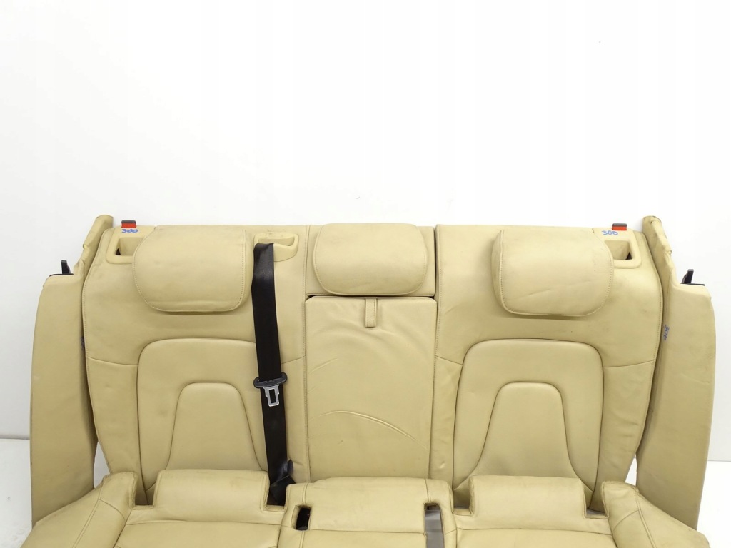 фото №10, Kpl сиденья заднее сиденье обивка кожа audi a4 b8 lift bananowa / кремовый