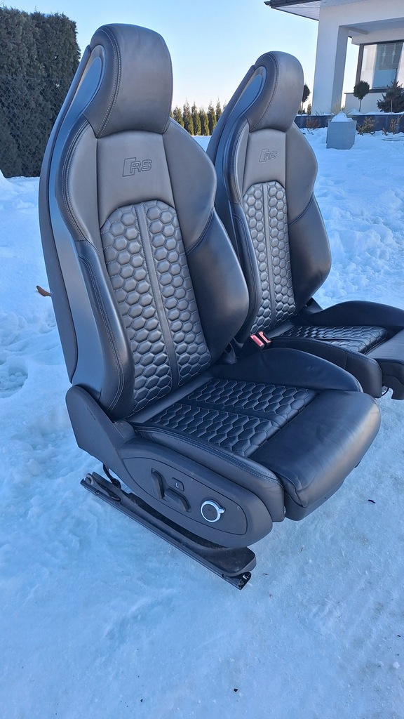 фото №12, Сидіння recaro audi rs4 b9 s4 a4 rs5 8w s5 a5 sportback шкіра масаж ковші