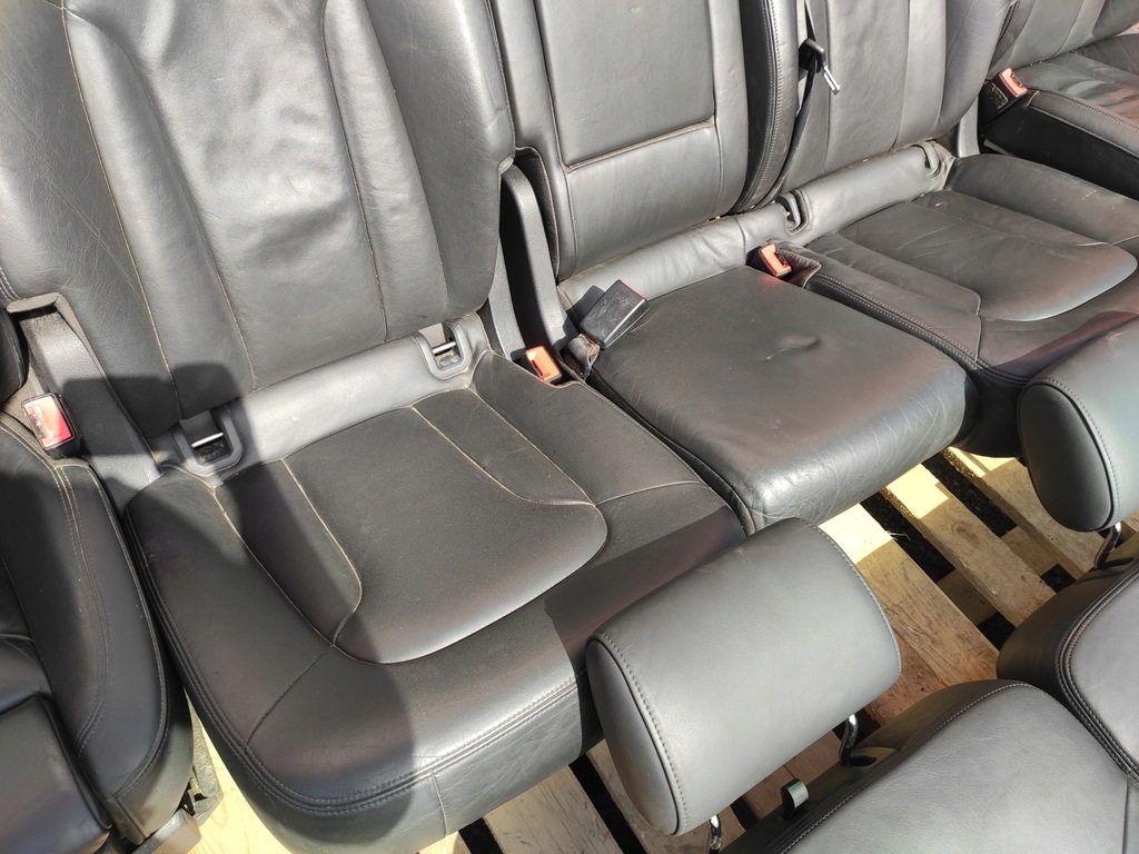 фото №9, Audi q7 4l салон сидіння сидіння s-line заднє сидіння 3 ряд обшивки комплект 7 шкіра