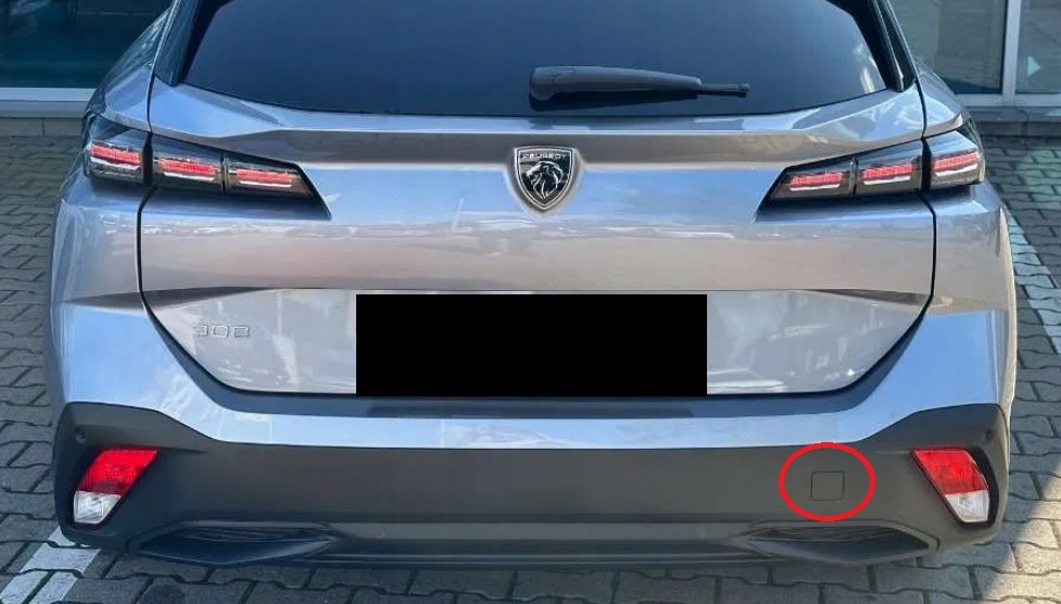 фото №13, Peugeot 308 sw iii p5 kombi 2021- заглушка фаркоп задняя оригинал матовая