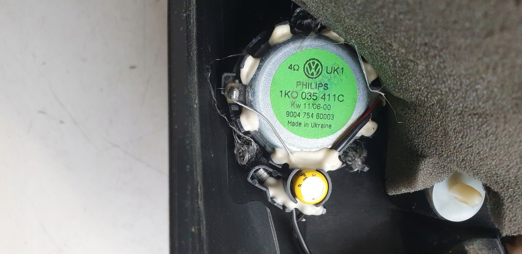 фото №6, Динамік захист трикутник з двері правий перед vw golf 5+ plus 5m0 оригінальний номер eu