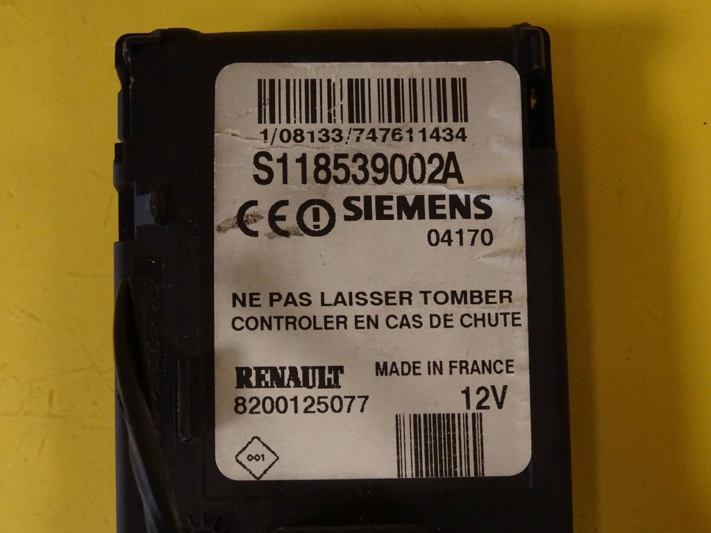 фото №2, Замок зажигания считыватель карты renault scenic ii 8200125077 nr13