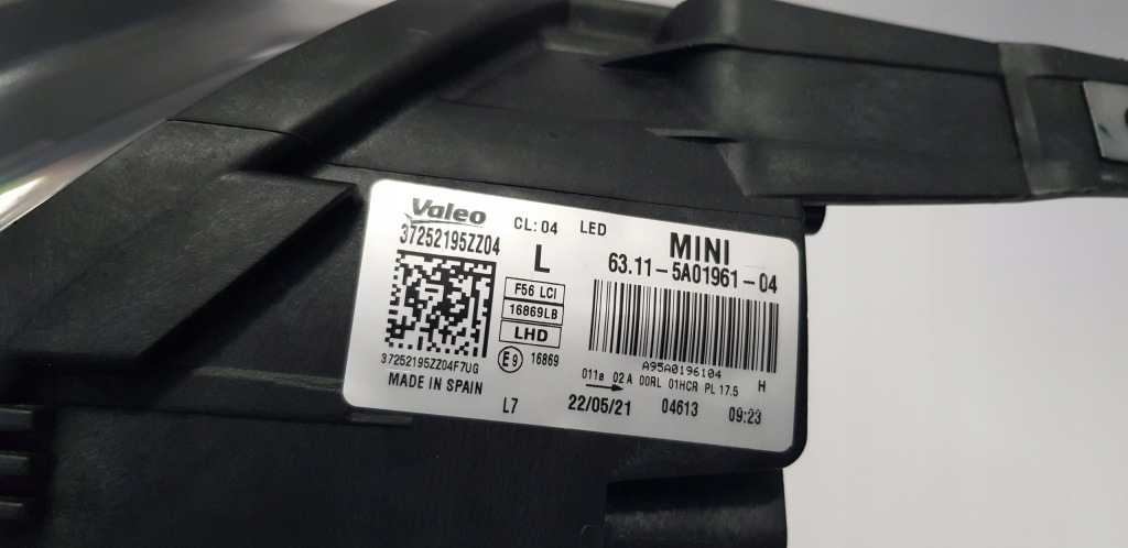 Фара передняя левая mini f55 f56 f57 рестайлинг  lci led черная черный 5a01961 Цена