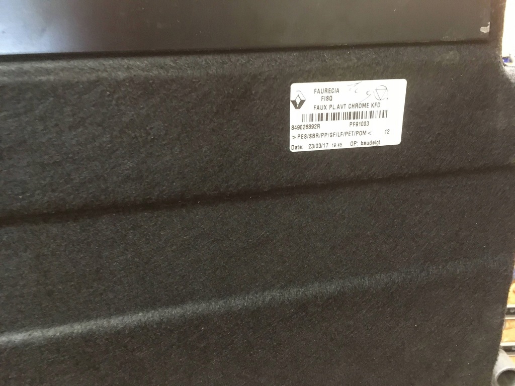 фото №9, Підлога багажника renault talisman 2017 849026892r