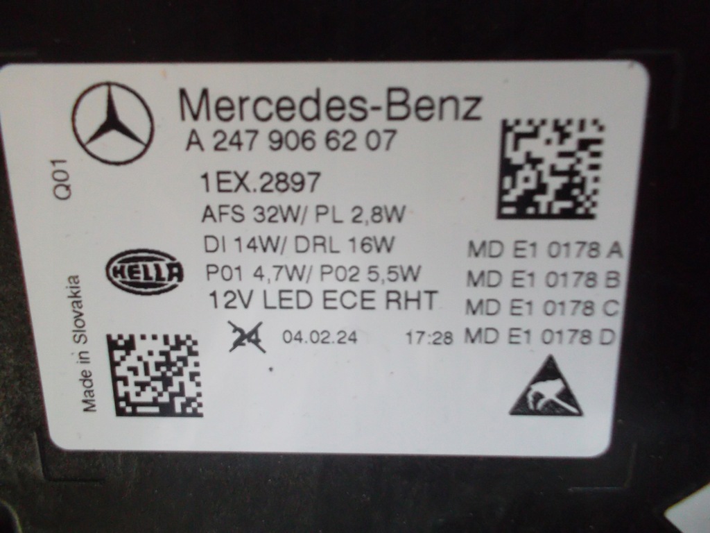 фото №15, Mercedes gla lift 247 w247 лампи фари performance nowe повний