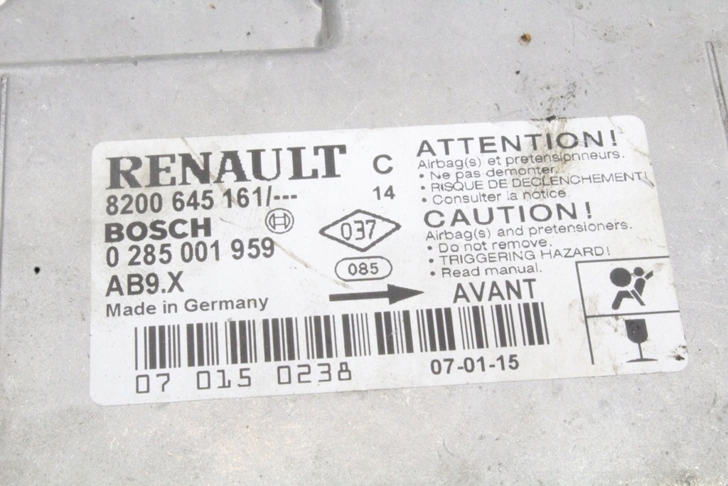 фото №3, Модуль подушка безпеки renault 0285001959 2019