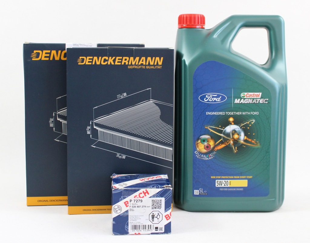 фото №1, Фільтри + олія 5w20 5l castrol ford puma 1.0 ecoboost