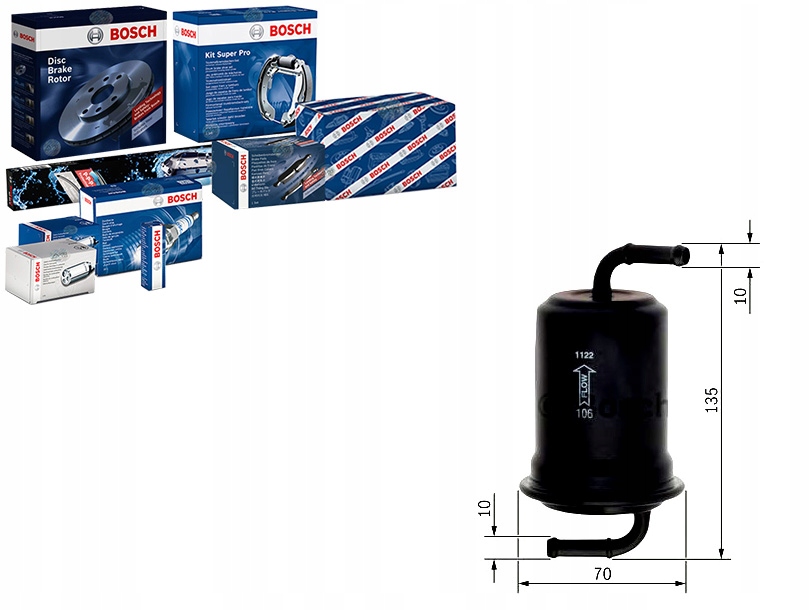 фото №1, Bosch фільтр пального mf5569 fp3413480 fp3420490 fp39