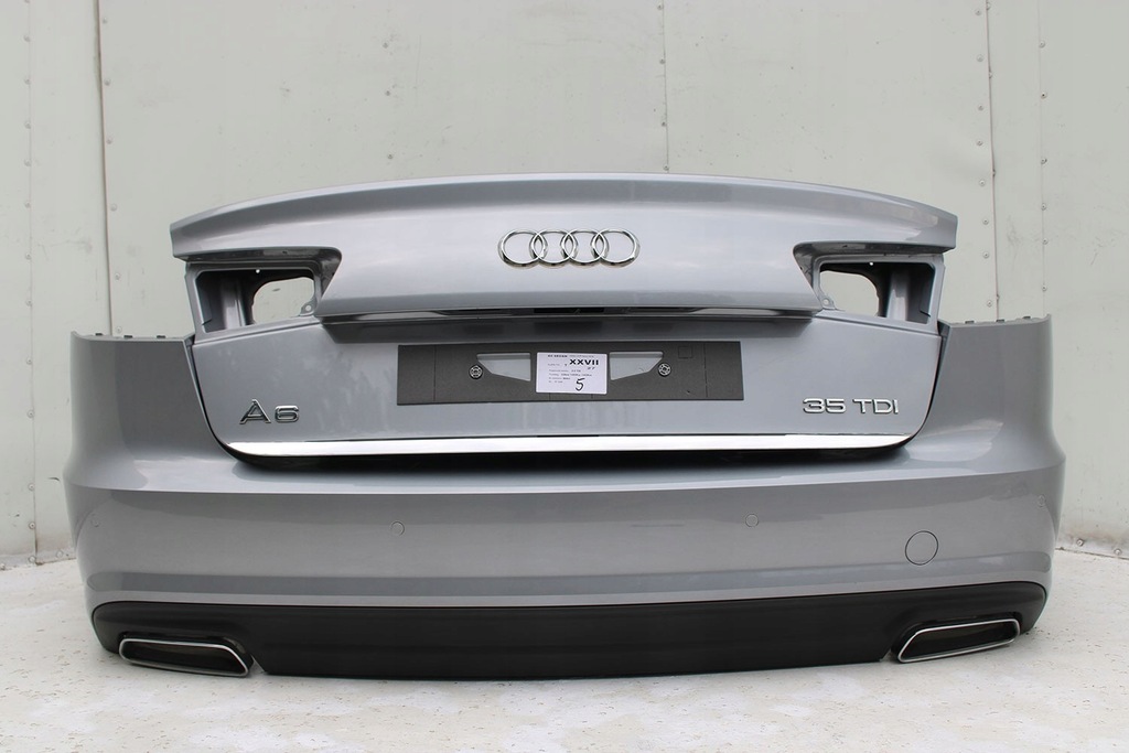 фото №9, Audi a6 sedan задняя бампер задний крышка багажника багажника 4g 4g5 лампы q2q2 lx7p серый