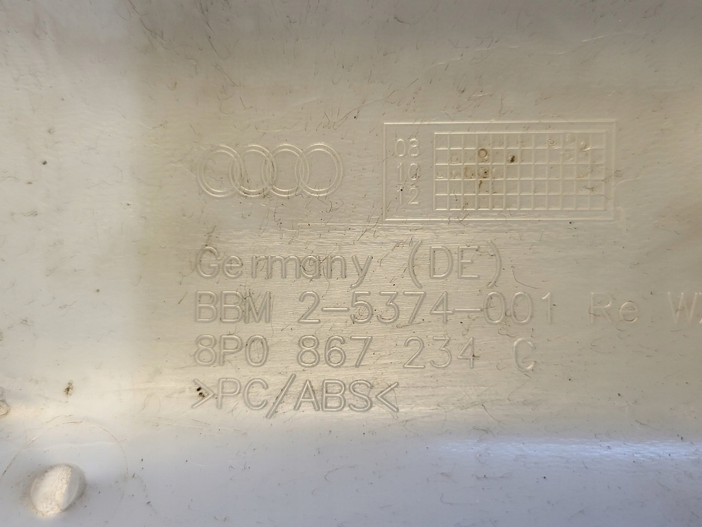 фото №11, Захист обшивка стійка a оббивка перед права audi a3 8p sline czarna оригінальний номер