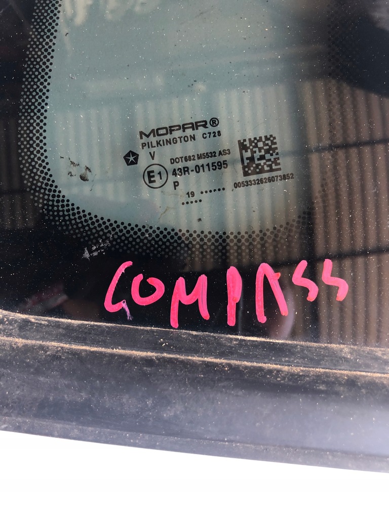 фото №5, Jeep compass скло кузовна задня права ліва 19