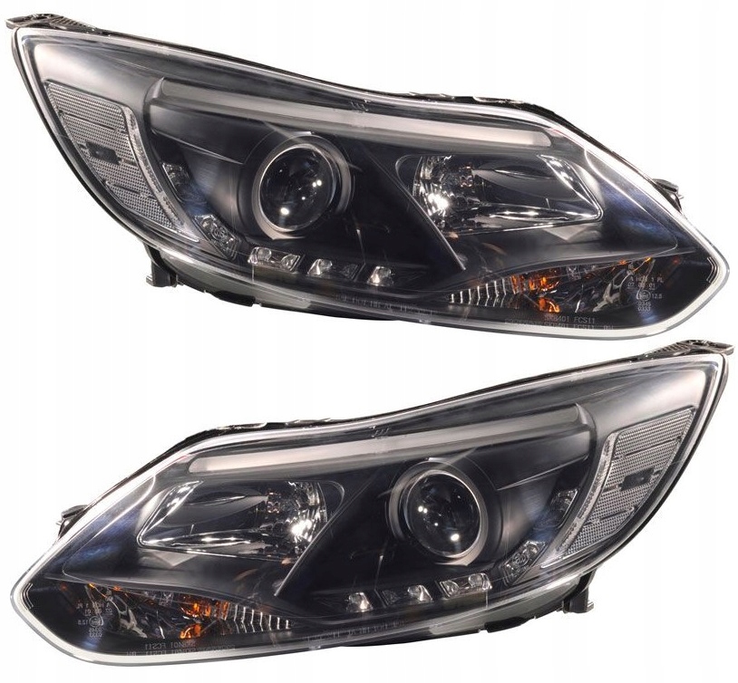 фото №1, Фари лампи kpl day line light led тюнінг ford focus iii 3 mk3 2010-14