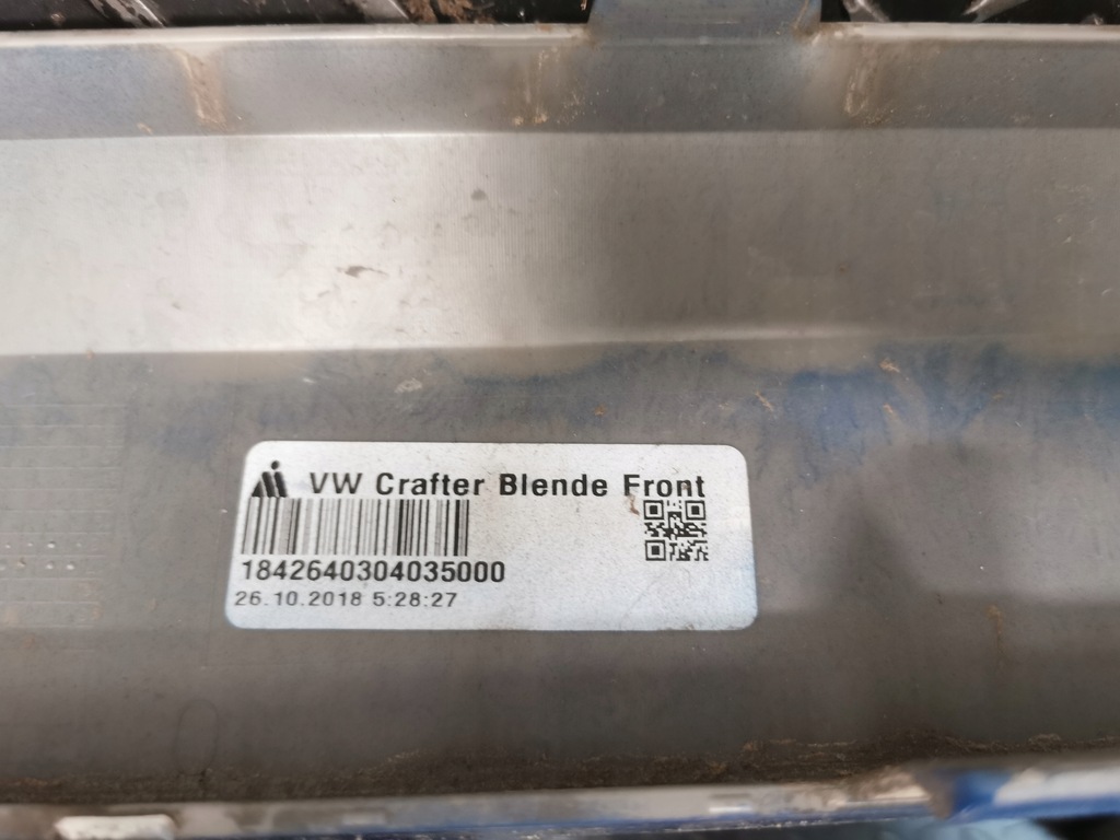 фото №9, Бампер перед решётка радиатора vw crafter ii 7c0807819a