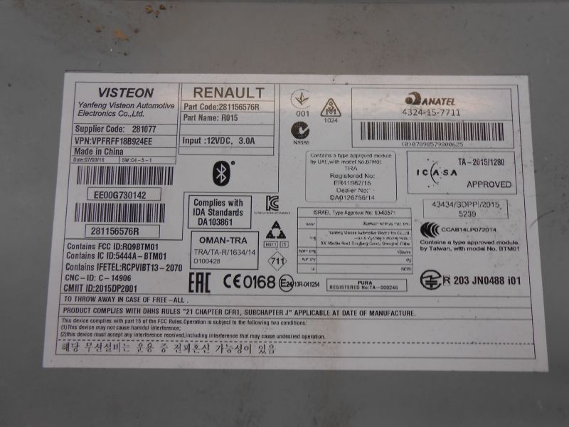 фото №6, Scenic iv радио тюнер 281156576r