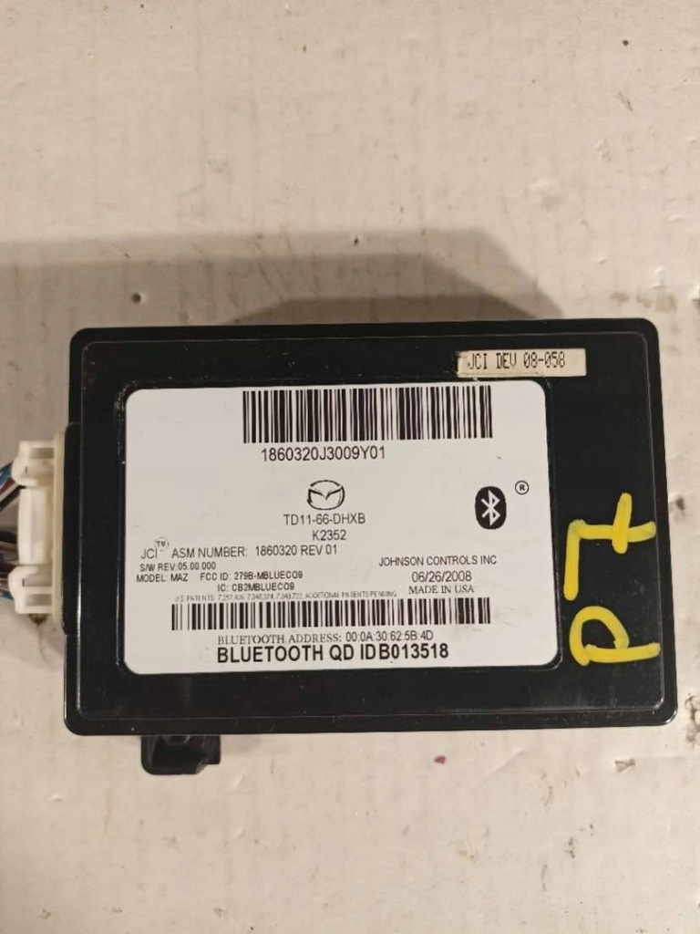 фото №1, Блок управления bluetooth mazda cx-9 facelift 2009 td1166dhxb