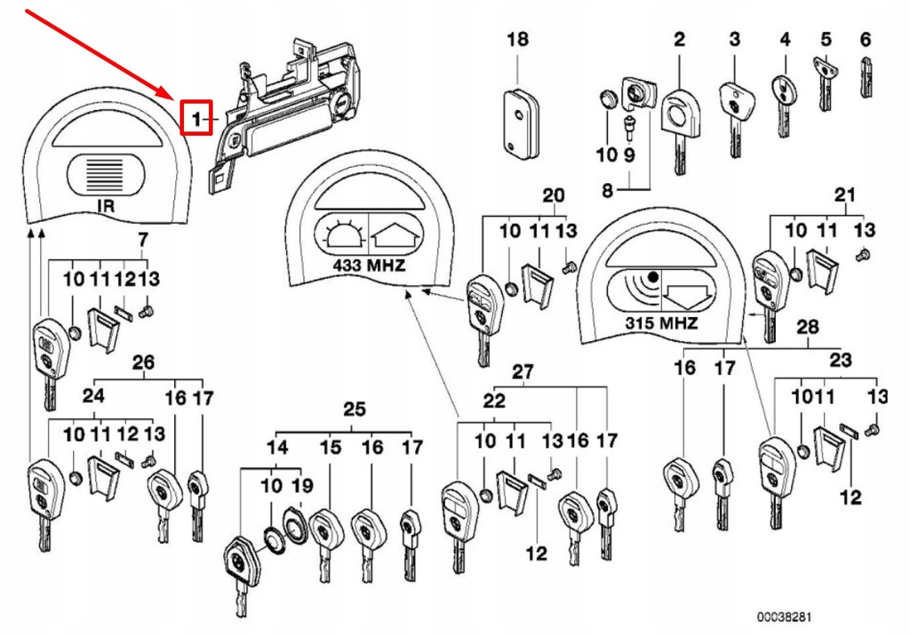 фото №10, Bmw z3 coupe e36 передня частина left exterior door handle 8401625 51218401625