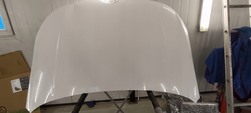 фото №9, Hyundai kona ii - капот крышка перед белый