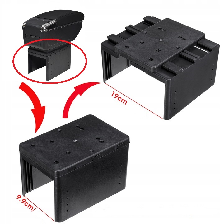 фото №7, Подлокотник ford focus c-max ze бардачок чёрный