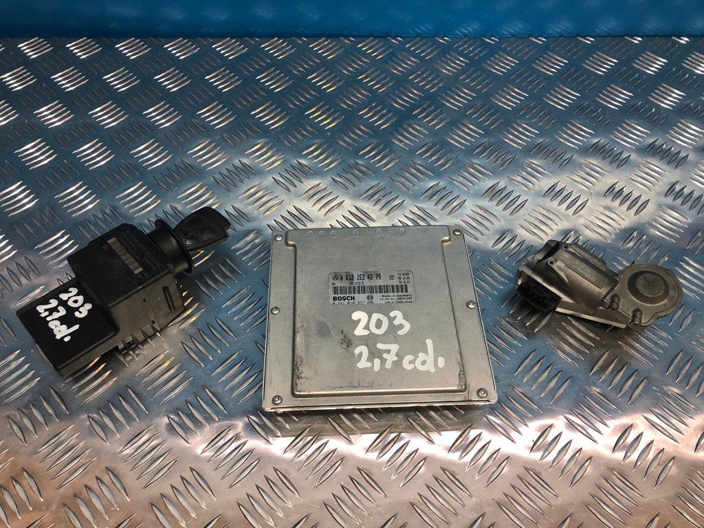 фото №1, Mercedes w203 2,7 cdi набір стартовий бортовий комп'ютер 612