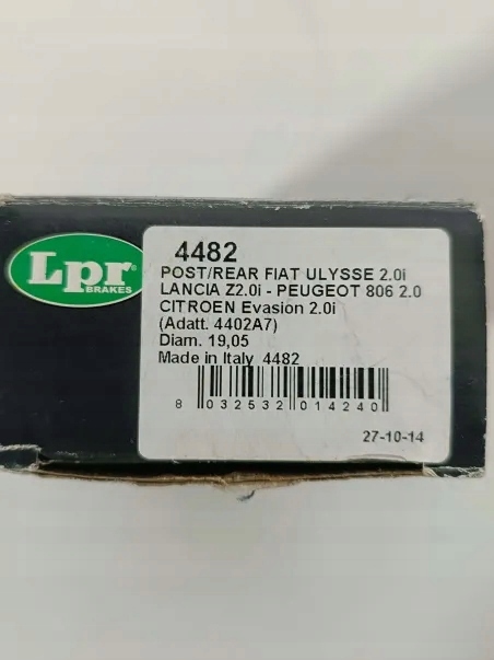 Цилиндрик тормозной задний lpr 4482 citroen Цена