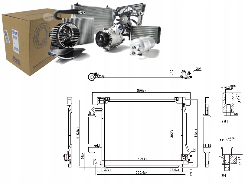 фото №16, Nissens радіатор кондиціонера nissan 940555