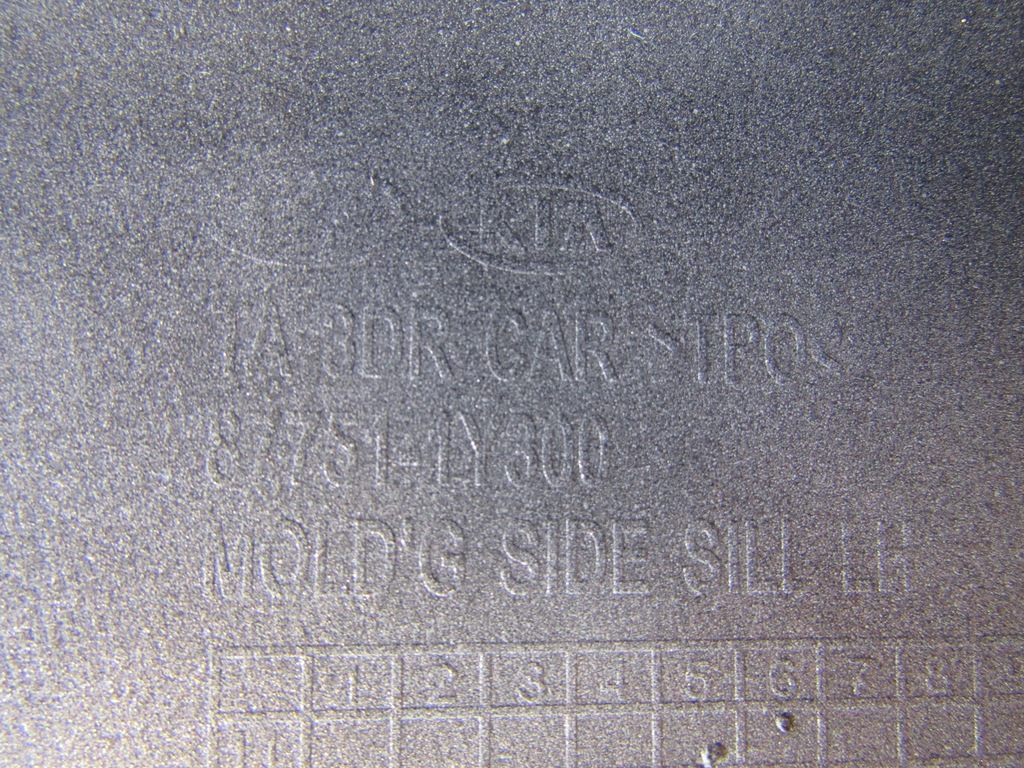 фото №11, Молдинг порог левая kia picanto 2011- 3d накладка