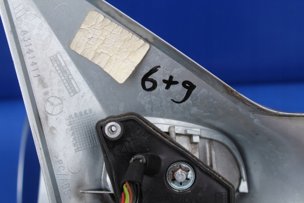 Зеркало левая 15 pin оригинальный номер mercedes sl r230 w230 рестайлинг  цвет c762 anglik 2004r Оригинал
