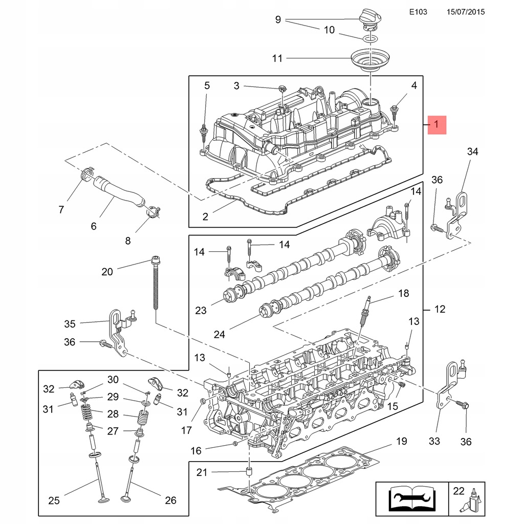 фото №14, Кришка клапанів opel zafira tourer c 1,6 turbo оригінальна 55596087