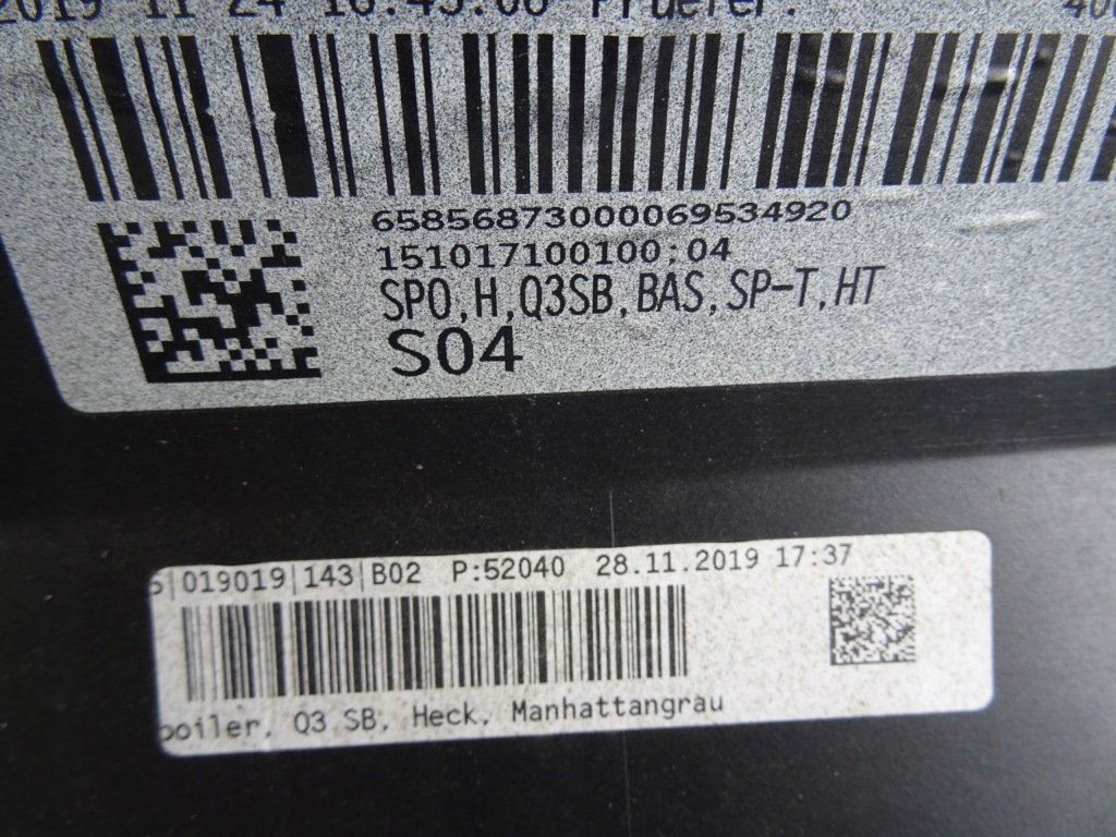 Audi q3 83f s line спойлер диффузор бампер задняя 20- Киев