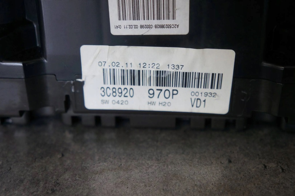 фото №5, Лічильник прилади спідометр vw passat cc 2.0 d