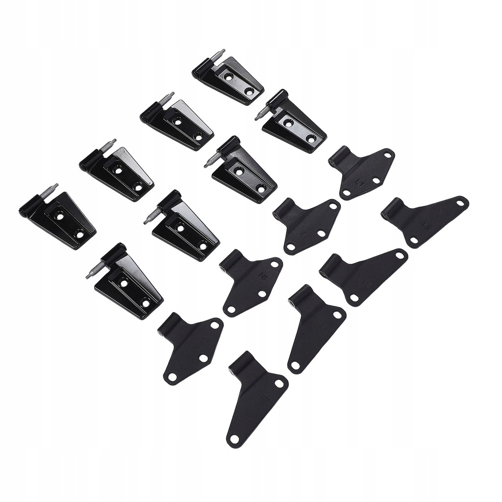 фото №6, 16pcs 4 -дверные набор петля петля с болтами 55395392ae black vb