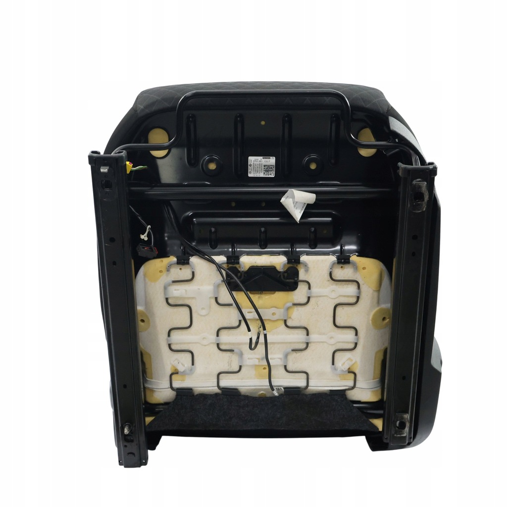 фото №13, Skoda rapid nh1 сидіння передній з підігрівом матеріал satyna чорно сріблястий лівий